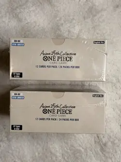 EB02 - ENG One Piece Set of 2 Display Booster Box Anime 25th Anniversary Sealed - Image 2