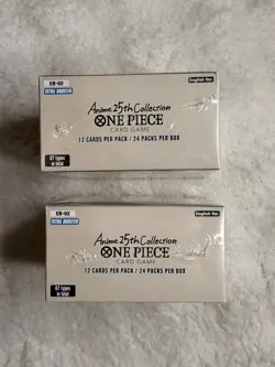 EB02 - ENG One Piece Set of 2 Display Booster Box Anime 25th Anniversary Sealed - Image 3