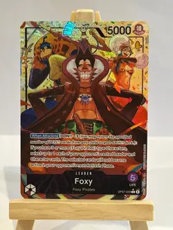 One Piece Card Game: Foxy Custom Card Rare HQ Proxy Luffy OP07-059 - Image 1