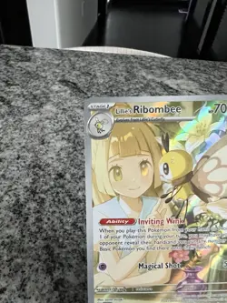 Pokemon TCG Lillie's Ribombee Card Journey Together Illustration, 164/159 - Image 2