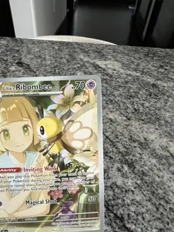 Pokemon TCG Lillie's Ribombee Card Journey Together Illustration, 164/159 - Image 3