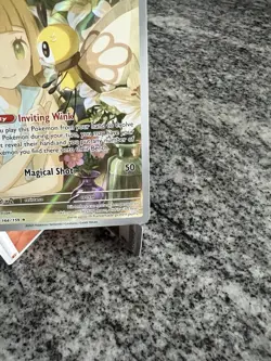 Pokemon TCG Lillie's Ribombee Card Journey Together Illustration, 164/159 - Image 4