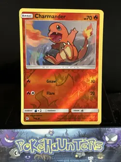Pokemon Card Charmander 7/68 Hidden Fates Reverse Holo Rare NM - Image 1