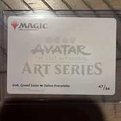 MTG Magic The Gathering Avatar Art Series Card 47/54 Iroh Grand Lotus GOLD AUTO! - Image 2