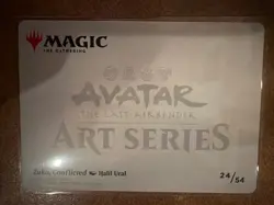 Zuko, Conflicted Art Card (Gold-Stamped Signature) Art Series Avatar Magic MTG - Image 2