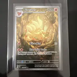 Pokemon Cards Ninetales 199/197 Obsidian Flames Illustration Rare NM - Image 1