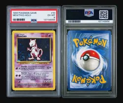 1999 Mewtwo Holo Rare Pokemon TCG Base Set Card 10/102 WOTC Vintage - Image 3
