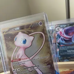 Pokemon Mew EX TCG Metal Scarlet & Violet 151 Gold Hyper Rare Card 205/165 - Image 3