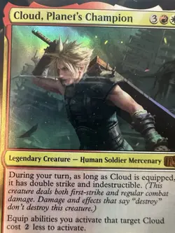 Final Fantasy Promo Cards Foil Cloud & Sephiroth Magic The Gathering mtg costco - Image 2
