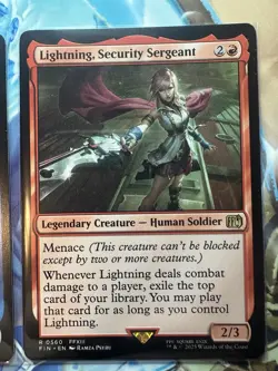 Final Fantasy Promo Cards Foil Cloud & Sephiroth Magic The Gathering mtg costco - Image 5