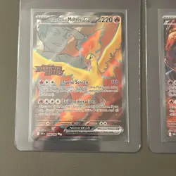 Pokemon Team Rocket's Moltres ex (Destined Rivals Stamp) 229/182 3x Cards Total - Image 2