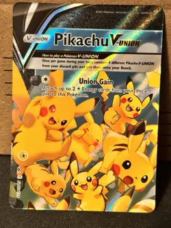Pikachu V-Union [Set of 4] SWSH: Sword & Shield Promo Cards Holo - Image 2