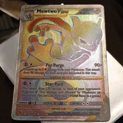 Mewtwo VSTAR 079/078 Secret Rare Full Art Holo Pokemon GO Pokemon TCG Card - Image 2