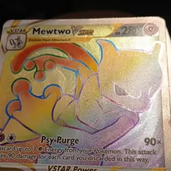 Mewtwo VSTAR 079/078 Secret Rare Full Art Holo Pokemon GO Pokemon TCG Card - Image 4