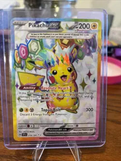 Pokemon Card - Pikachu ex Surging Sparks 219/191 Ultra Rare Foil - Image 1