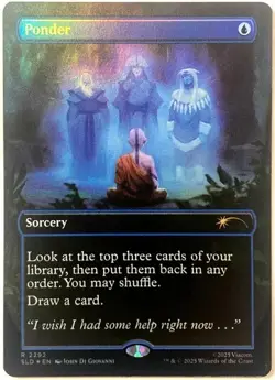Ponder #2292 (NM) (Rainbow Foil) Secret Lair Avatar SLD MTG - Image 1