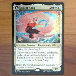 Avatar Aang / Aang, Master of Elements - Prerelease Foil Promo - Avatar TLA MTG - Image 1