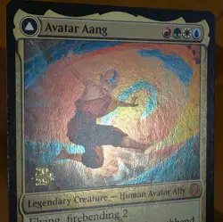 Avatar Aang / Aang, Master of Elements - Prerelease Foil Promo - Avatar TLA MTG - Image 3