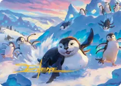 MTG Avatar The Last Airbender Otter-Penguin Gold Stamped Signature Art Series 4 - Image 1
