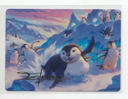 MTG Avatar The Last Airbender Otter-Penguin Gold Stamped Signature Art Series 4 - Image 1
