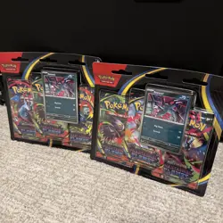 Pokemon TCG Phantasmal Flames 3-Pack Blister Sneasel Lot of 2 Factory Sealed - Image 1