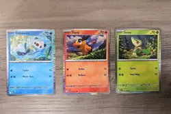 Pokemon Tepig 011/086 Snivy 001/086 Oshawott 021/086 Holo Black & White Promo NM - Image 1