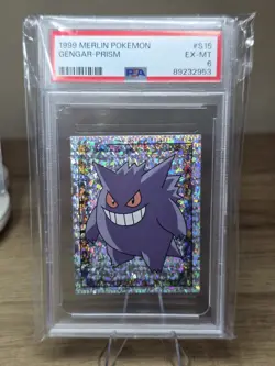 1999 MERLIN POKEMON #S15 GENGAR-PRISM PSA 6 - Image 1