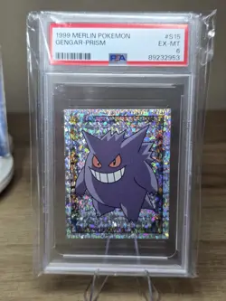1999 MERLIN POKEMON #S15 GENGAR-PRISM PSA 6 - Image 3