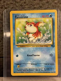 Goldeen POISSIRENE 53/64 French Jungle Set Pokemon Non Holo - Image 1