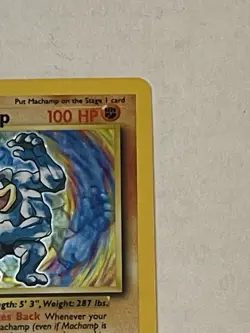 VTG Pokemon TCG Machamp 8/102 1st Edition Holo Rare Base Set 1999 WOTC LP - Image 5