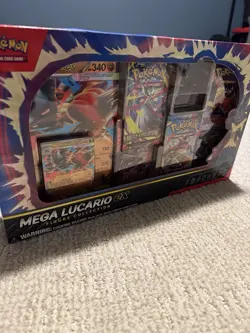 Pokemon TCG Mega Lucario Ex Preimun Figure Collection Box - Factory Sealed - Image 2