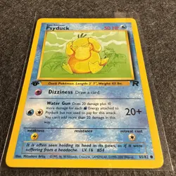 Pokemon TCG Psyduck Team Rocket 1st Edition 65/82 LP - Image 2