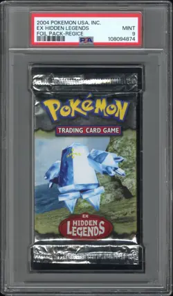 Pokemon 2004 EX Hidden Legends Foil Pack Booster Regice Art PSA 9 - Mint - Image 1