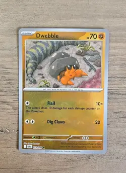 Pokemon TCG Dwebble 051/086 Poke Ball Reverse Holo Black Bolt NM - Image 1