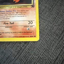 CHARMANDER 2000 POKEMON TEAM ROCKET COMMON A 50/82 Q1514 - Image 5