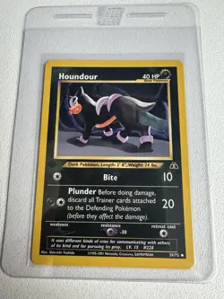 Houndour 1st Edition 39/75 Neo Discovery WOTC Vintage Pokemon 2002 - Image 1