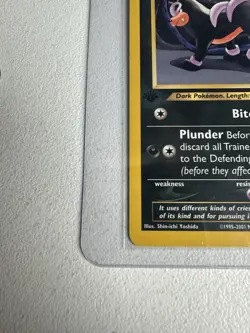 Houndour 1st Edition 39/75 Neo Discovery WOTC Vintage Pokemon 2002 - Image 2