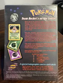 Pokemon Team Rocket Trouble Theme Deck- FACTORY SEALED - Image 4