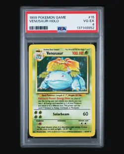 1999 Pokemon TCG Venusaur #15/102 Holo Base Set Unlimited Rare - Image 1