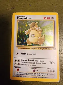 Pokemon TCG Kangaskhan Jungle 5/64 Holo Unlimited Holo Rare Moderately Played - Image 2