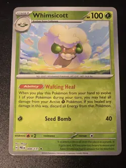 Whimsicott 008/131 Reverse Holo SV: Prismatic Evolutions Pokemon TCG - Image 1