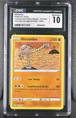 Hitmonlee *CGC 10* Holo *Classic Collection* #11 * Pokemon - Image 1