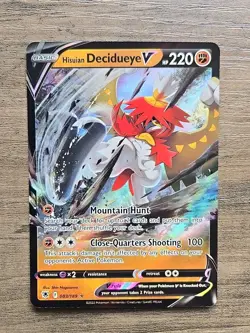 Pokemon TCG Hisuian Decidueye V Sword & Shield Astral Radiance 083/189 NM - Image 1