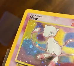 2000 WOTC Mew Holo Black Star Promo #9 English Near Mint Pokemon DOUBLE SWIRL 🌀 - Image 4