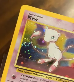 2000 WOTC Mew Holo Black Star Promo #9 English Near Mint Pokemon DOUBLE SWIRL 🌀 - Image 5