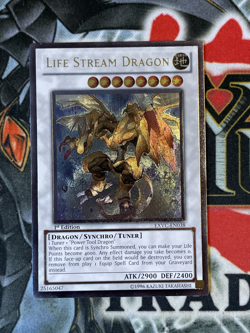 Yugioh Life Stream Dragon EXVC-EN038 1st Edition Ultimate Rare NM - Image 1
