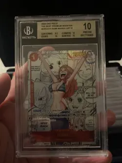 2024 One Piece PRB01 EN Nami Manga Alternate Art #016 BGS 10 ORIGINAL - Image 1