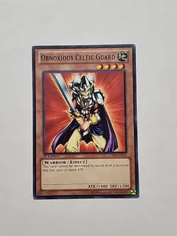 Obnoxious Celtic Guard 1st Edition Near Mint Card YUGIOH LCYW-EN036 Legendary - Image 1