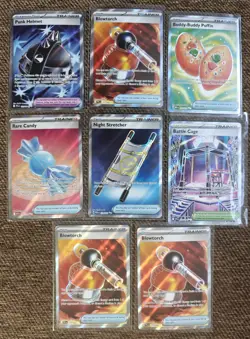 Pokemon TCG Mega Evolution Phantasmal Flames MEG PFL 8 SR Full Art Card Lot - Image 1