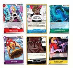 One Piece OP14 Release Event Gold Stamped 6 Card Bundle. - Image 1